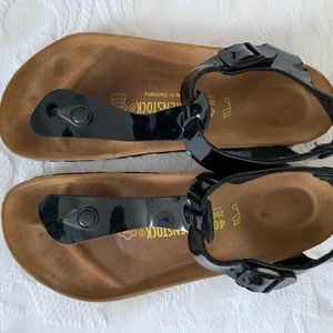 Birkenstock Black Patent Kairo